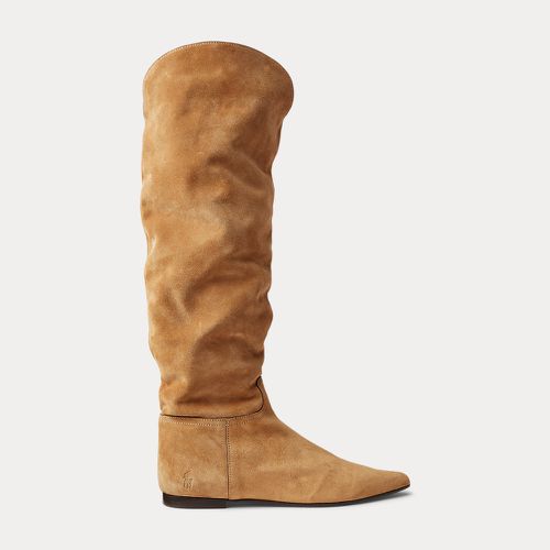 Suede Knee-High Flat Boot - Polo Ralph Lauren - Modalova