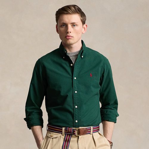 Slim Fit Garment-Dyed Oxford Shirt - Polo Ralph Lauren - Modalova