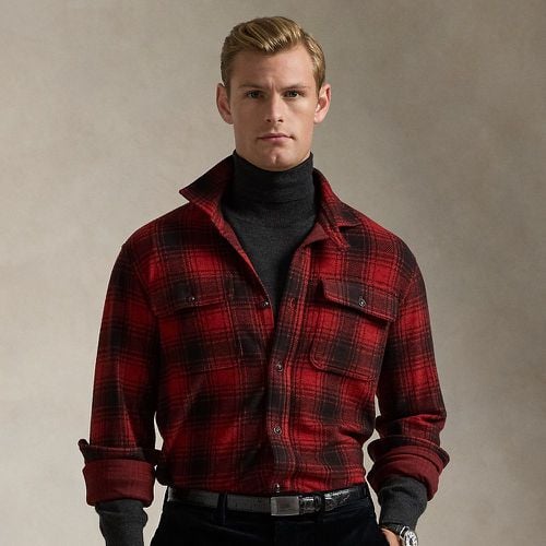 Classic Fit Plaid Knit Flannel Workshirt - Polo Ralph Lauren - Modalova