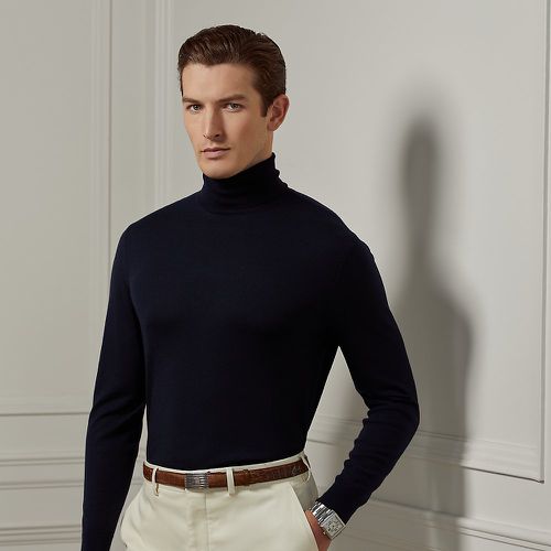 Cashmere Roll Neck Jumper - Purple Label - Modalova