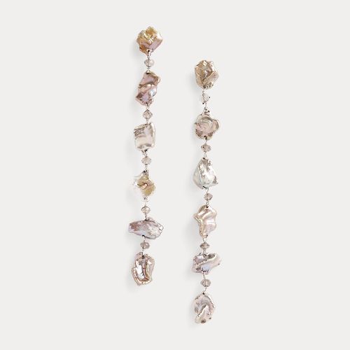 Sterling Silver Pearl Strand Earrings - Collection - Modalova