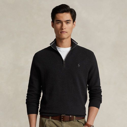 Mesh-Knit Cotton Quarter-Zip Jumper - Polo Ralph Lauren - Modalova