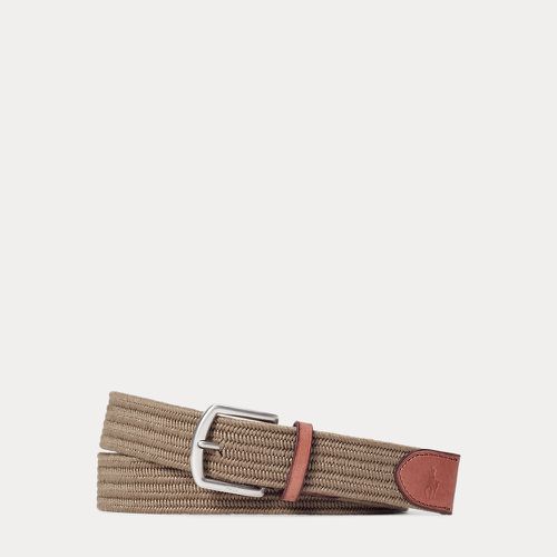 Leather-Trim Braided Belt - Polo Ralph Lauren - Modalova
