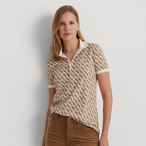Belting-Print Piqué Polo Shirt - Lauren - Modalova