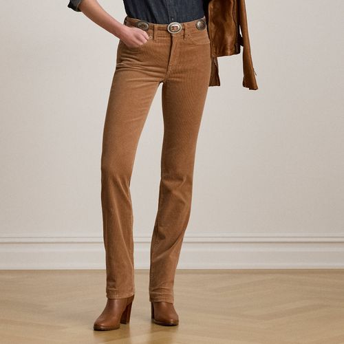 Petite - Stretch Corduroy Straight Trouser - Lauren Petite - Modalova