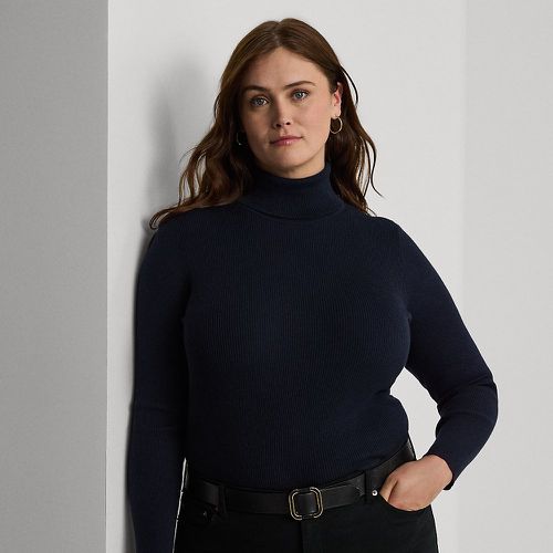 Curve - Rib-knit Roll Neck Jumper - Lauren Curve - Modalova