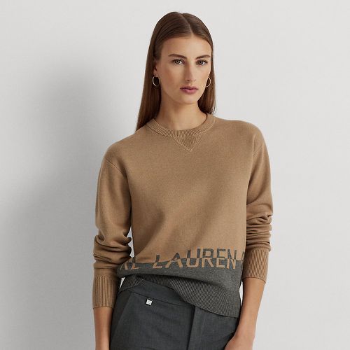 Logo Jacquard Cotton-Blend Jumper - Lauren - Modalova