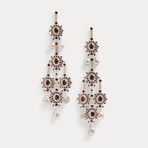 Pearl and Crystal Chandelier Earrings - Collection - Modalova