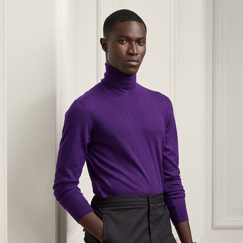 Cashmere Roll Neck Jumper - Purple Label - Modalova