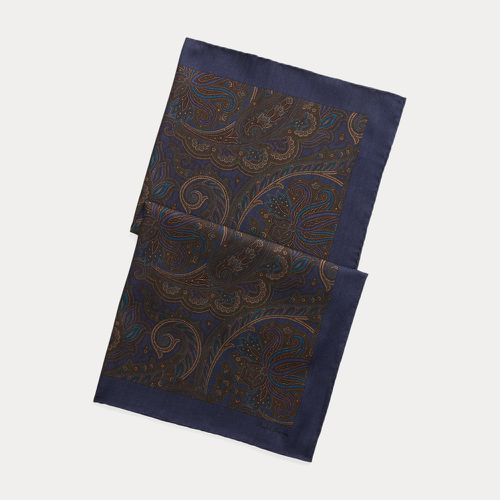 Paisley Cashmere-Silk Square Scarf - Purple Label - Modalova