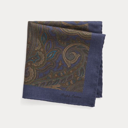 Paisley Cashmere-Silk Pocket Square - Purple Label - Modalova