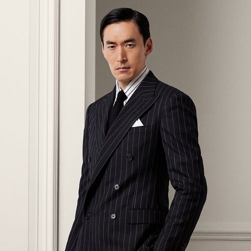 Gregory Hand-Tailored Striped Wool Suit - Purple Label - Modalova