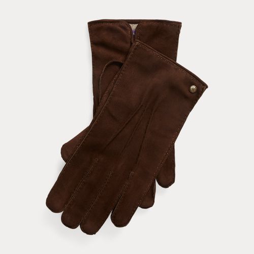 Cashmere-Lined Lamb-Suede Gloves - Purple Label - Modalova