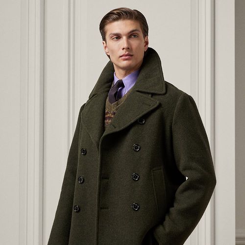 Royston Wool-Blend Peacoat - Purple Label - Modalova