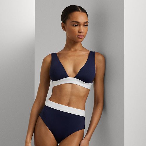 Two-Tone High-Waisted Bikini Bottom - Lauren - Modalova