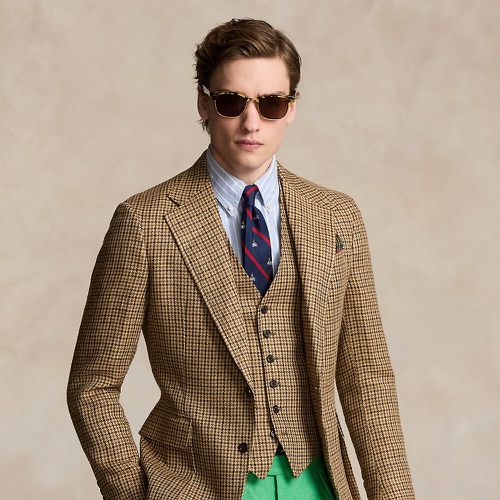 The RL67 Checked Linen-Silk Jacket - Polo Ralph Lauren - Modalova