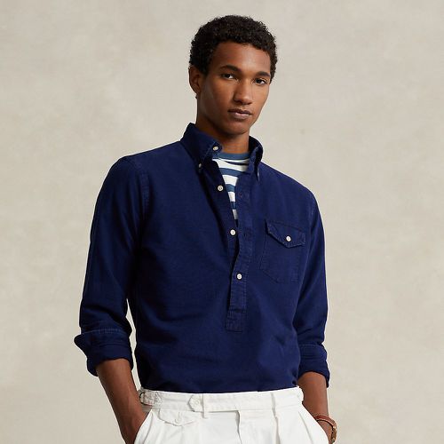 Classic Fit Indigo Oxford Popover Shirt - Polo Ralph Lauren - Modalova