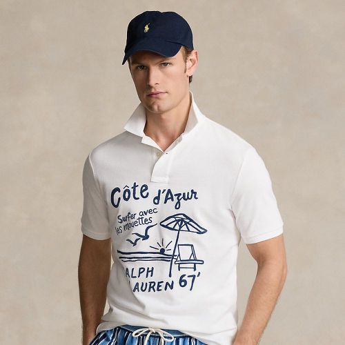 Classic Fit Embroidered Mesh Polo Shirt - Polo Ralph Lauren - Modalova