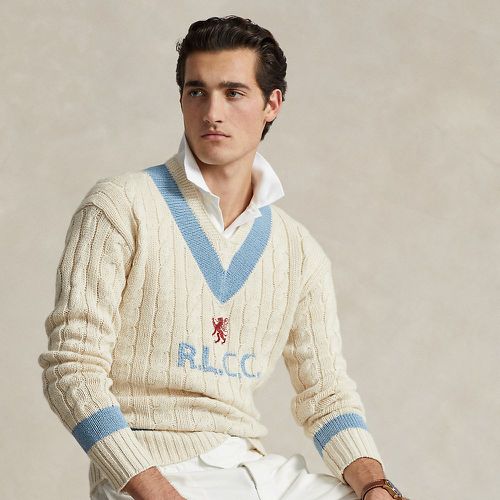 Embroidered Cotton-Blend Cricket Jumper - Polo Ralph Lauren - Modalova