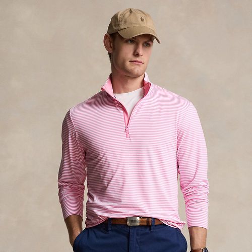 Striped Jersey Quarter-Zip Pullover - Polo Ralph Lauren - Modalova