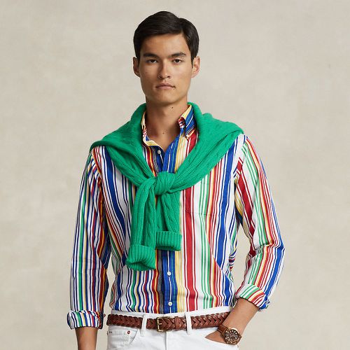 Classic Fit Striped Poplin Shirt - Polo Ralph Lauren - Modalova