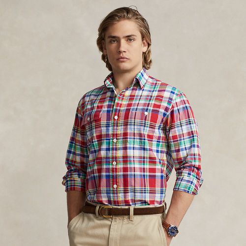 Custom Fit Plaid Oxford Shirt - Polo Ralph Lauren - Modalova