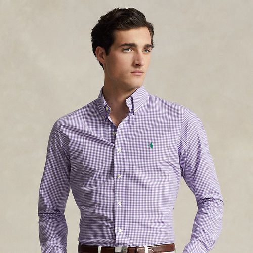 Custom Fit Gingham Stretch Poplin Shirt - Polo Ralph Lauren - Modalova