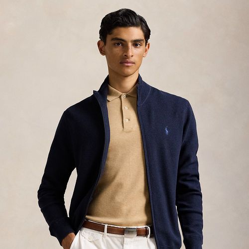 Mesh-Knit Cotton Full-Zip Jumper - Polo Ralph Lauren - Modalova