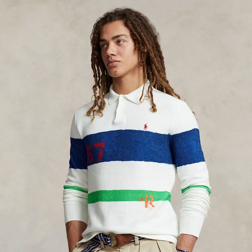 Mesh-Knit Cotton Long-Sleeve Polo - Polo Ralph Lauren - Modalova