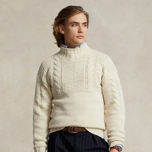 Anchor Aran-Knit Wool-Blend Jumper - Polo Ralph Lauren - Modalova