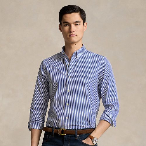 Slim Fit Striped Stretch Poplin Shirt - Polo Ralph Lauren - Modalova