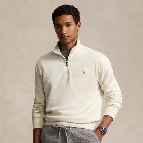 Luxury Jersey Quarter-Zip Pullover - Polo Ralph Lauren - Modalova