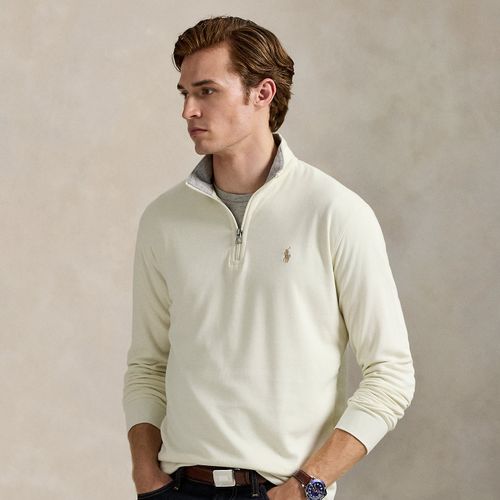 Luxury Jersey Quarter-Zip Pullover - Polo Ralph Lauren - Modalova