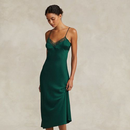 Lace-Trim Silk Slip Dress - Polo Ralph Lauren - Modalova