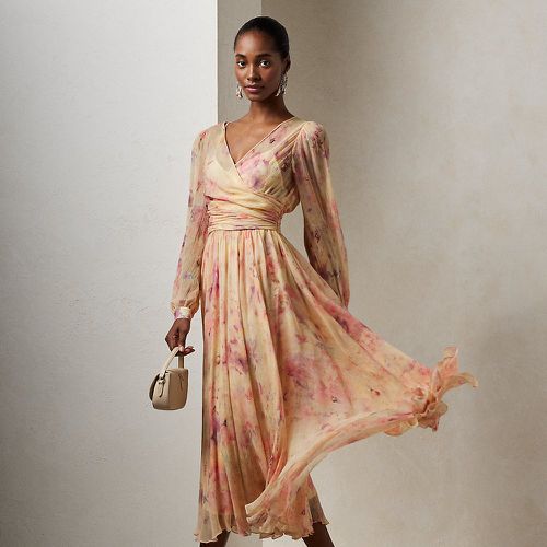 Skielar Floral Crinkle Chiffon Day Dress - Collection - Modalova