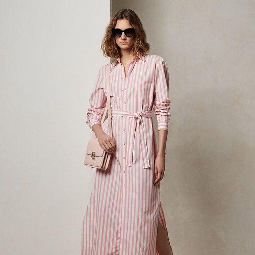 Ysabella Striped Cotton Day Dress - Collection - Modalova