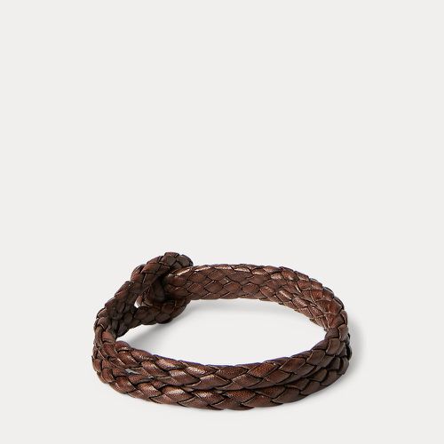 Hand-Braided Leather Bracelet - RRL - Modalova