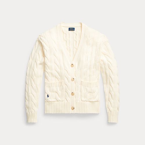 Cable-Knit Cotton Cardigan - Polo Ralph Lauren - Modalova