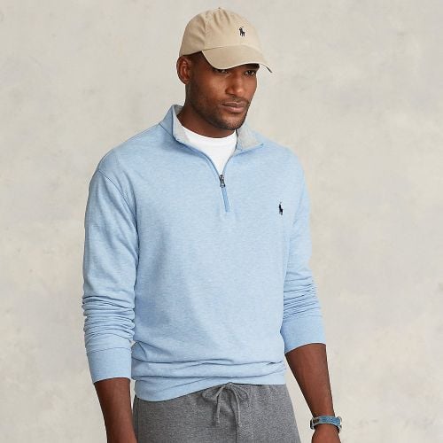 Luxury Jersey Quarter-Zip Pullover - Big & Tall - Modalova