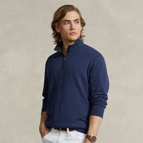 Luxury Jersey Quarter-Zip Pullover - Polo Ralph Lauren - Modalova