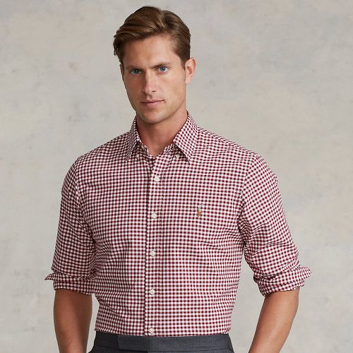 Slim Fit Gingham Oxford Shirt - Polo Ralph Lauren - Modalova