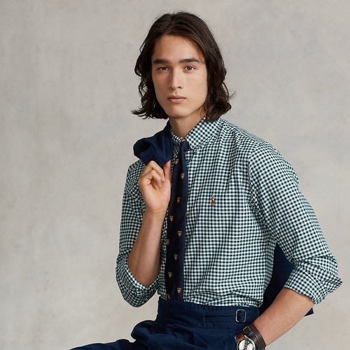 Custom Fit Gingham Oxford Shirt - Polo Ralph Lauren - Modalova