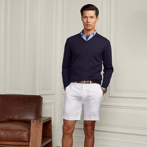 Gregory Hand-Tailored Linen Short - Purple Label - Modalova