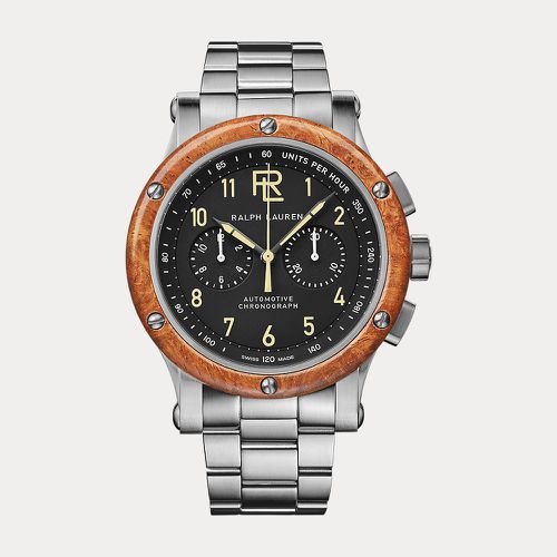 MM Chronograph Steel Wood Bezel - Ralph Lauren - Modalova