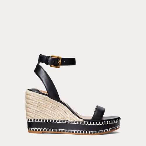 Hilarie Burnished Leather Espadrille - Lauren - Modalova