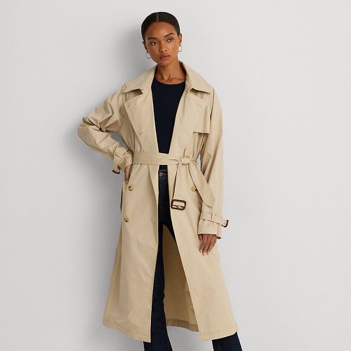 Belted Cotton Poplin Trench Coat - Lauren - Modalova