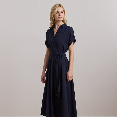 Belted Crepe Dress - Lauren - Modalova