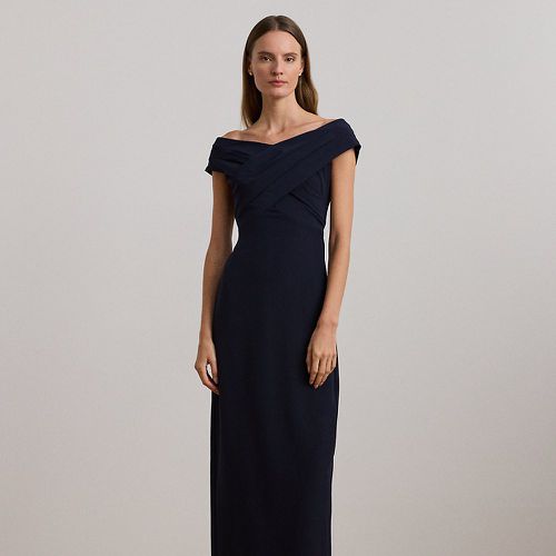 Crepe Off-the-Shoulder Gown - Lauren - Modalova