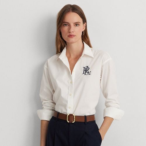 Relaxed Fit Stretch Cotton Shirt - Lauren - Modalova