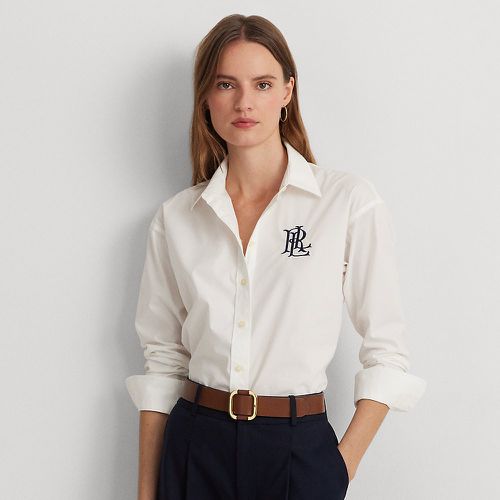 Relaxed Fit Stretch Cotton Shirt - Lauren - Modalova